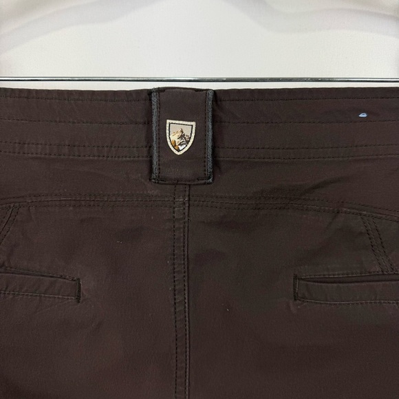 KUHL Womens Sz 4 Brown Inspiratr Hiking Brushed Canvas Pockets A-Line Mini Skirt - Picture 4 of 9